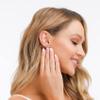 925 Sterling Silver Stud earrings Set Black Gold Plated Hypoallergenic Stud Earrings Cubic Zirconia Stud Earrings for Women (4 pairs 3/4/5/6mm) view 4