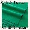 CALVIN & OLIVIA Super Soft Cashmere-Like Touch Lightweight Scarf  Cozy Winter Accessory & Perfect Holiday Gift for Men & Women - Green view 4