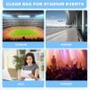 Slumou Clear Purse for Women Clear Crossbody Bag for Stadium Events with Removable Straps for Concert Sport Beach view 2