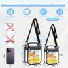 Slumou Clear Purse for Women Clear Crossbody Bag for Stadium Events with Removable Straps for Concert Sport Beach view 4