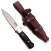 GCS Handmade Handle D2 Tool Steel Tactical knife Hunting Knife Camp Knife with leather sheath Full tang blade designed for Hunting & EDC GCS 314 view 1