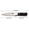 GCS Handmade Handle D2 Tool Steel Tactical knife Hunting Knife Camp Knife with leather sheath Full tang blade designed for Hunting & EDC GCS 314 view 3