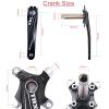 BUCKLOS IXF 104 BCD 30T-38T 170MM Mountain Bike Crankset, Hollow Integrated MTB Crank Set, Aluminum Alloy Crankset Round Oval Narrow Wide Chainring with Bottom Bracket Bolts Fit Shimano/FSA Gaint. view 2