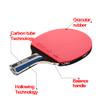 LINGOSHUN Ping Pong Paddle Set,5-Layer Wood,Table Tennis Racket for Trainers,Amateurs,Beginners,Table Tennis Bats 1 Player Suit / 2 Stars/Long Handle view 3