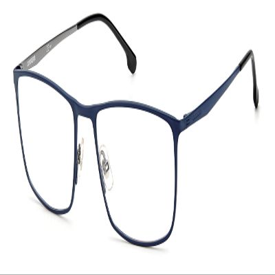 Carrera Prescription Eyewear Frames Blue Mens Metal frame, plastic lens Prescription Eyewear Frames Metal frame, plastic lens