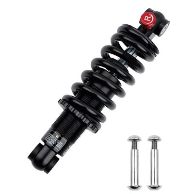 Jejy Bicycle Rear Shocks Oil Spring MTB Rear Shock Absorber, Suspension Damping Black 125/150/165/ 190mm for Soft Tail/Electric Bikes (Color : 125mm/550lbs)