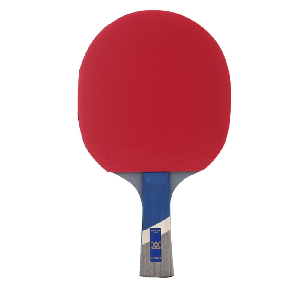 LINGOSHUN Table Tennis Bat,Professional Ping Pong Racket for Intermediate Players,with ITTF Approved Rubber,5-ply Wood / 7 Stars/Long Handle
