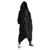 WUAI-Men Baggy Romper Zip Up One Piece Jumpsuit Pajamas Casual Loose Hooded Onesies Tracksuit Zip Up Overalls Playsuit(Black,XX-Large) view 1