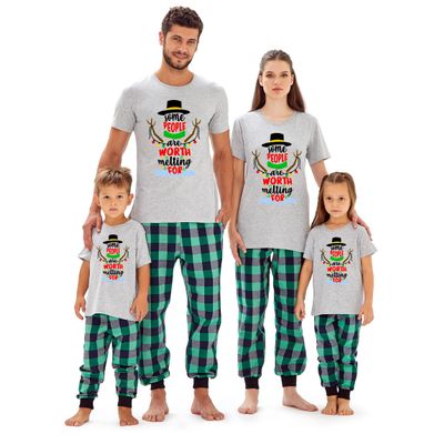 Christmas Some People are Worth Melting for Baby Girl Boys T-Shirt