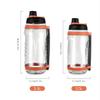 Water Bottle Water Bottle with Straw Large 84.5/104.8 Ounces Water Jug Leakproof Food Contact Grade PC+PP+PE+TPR Silicone Water Bottle Water Jug (Color : Orange, Size : 2500ml) view 2