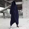 WUAI-Men Baggy Romper Zip Up One Piece Jumpsuit Pajamas Casual Loose Hooded Onesies Tracksuit Zip Up Overalls Playsuit(Navy,X-Large) view 4