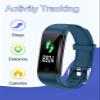 GRV Fitness Tracker Non Bluetooth Fitness Watch No App No Phone Required Waterproof Pedometer Watch with Steps Calories Counter Sleep Tracker for Men Women Parents (Blue) view 2