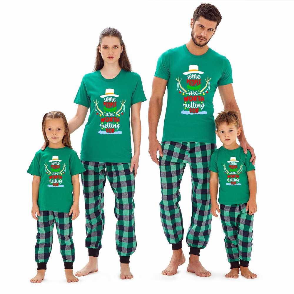 Christmas Some People are Worth Melting for Baby Girl Boys T-Shirt