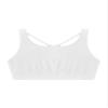 easyforever Kids Girls Athletic Sport Bra Strappy Back Vest Crop Top Tanks for Gym Workout Dance Gymnastics White E 6 view 3