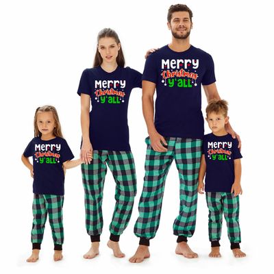 Christmas Matching Family Merry Christmas Y'all Baby Girl Boys T-Shirt