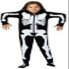 Prestigez Holiday Women, Girl or Toddler Mommy and Me Matching Onesie Pajama Costume, Cheetah, Cat, and Ladybug, White - Skeleton, Size 2-3T view 4