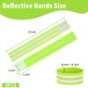 VVS 4 Pack of High Visibility Reflective Bands Wristbands for Cycling Running Arm Wrist Ankle Bands Leg Straps and as Bike Pants Cuff Clip view 2