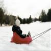 Pelican Baby Sled Deluxe with Weather Shield - Toddler Sled for Snow, Durable for Winter Sledding - Ages up to 24 Months view 4