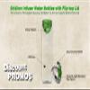 DISCOUNT PROMOS 6 Gridiron Infuser Water Bottles Set, 27 oz. - Screw On, Flip-Top Lid, Spill-Resistant, BPA-Free - Lime Green view 3