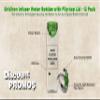 DISCOUNT PROMOS 12 Gridiron Infuser Water Bottles Set, 27 oz. - Customizable Text, Logo - Screw On, Flip-Top Lid, Spill-Resistant, BPA-Free - Lime Green view 3
