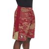 Zubaz NFL Men's Adult Athletic Shorts Camo Lines, San Francisco 49ers, Medium view 2