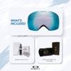 Oakley Flight Deck M OO7064 Black w/Prizm Sapphire Iridium Ski Goggles For Men For Women + Bundle Accessory Leash Kit, Microfiber Pouch view 2