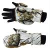 DOING SOMETHING GREAT Flip Top Mittens for Women with Glove Liner, Waterproof with 80g Thinsulate and Grippy Silicone Palms (Edge Snow, Large) view 1