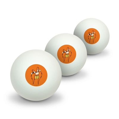 GRAPHICS & MORE Looney Tunes Sam Face Novelty Table Tennis Ping Pong Ball 3 Pack