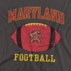 University of Maryland Official Football Ball Women's T Shirt,Charcoal, X-Large view 2