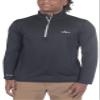 HABIT Men's Black Fork Mountain Trail 1/4 Zip Performance Layer, Black, Large view 1