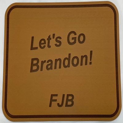 SkiffDek Let's Go Brandon Foam Cover Pad for Yeti Coolers (Yeti 24 Brown)