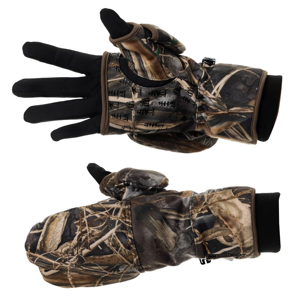 DOING SOMETHING GREAT Flip Top Mittens for Women with Glove Liner, Waterproof with 80g Thinsulate and Grippy Silicone Palms (Max-7, Large)