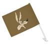 GRAPHICS & MORE Looney Tunes Wile E. Face Car Truck Flag with Window Clip On Pole Holder view 1