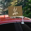 GRAPHICS & MORE Looney Tunes Wile E. Face Car Truck Flag with Window Clip On Pole Holder view 2