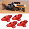 Dilwe RC Brake Calipers, Aluminum Alloy 4PCS RC Replica Brake Calipers Upgrade Spare Part for UDR 1/7 RC Car(red) view 4