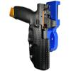 Black Scorpion Gear Pro Heavy Duty Competition Holster fits CZ P-10 F (Blue/Carbon Fiber, Right-Hand Draw) view 1