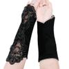 PURFUN Girls Princess Satin Lace Long Fingerless Gloves - Birthday, Holy Communion, Halloween, Prom, Wedding, Flower Girl Mitts view 4