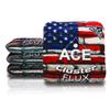 CornholeAce Cluster Flux | USA Flag Bricks (Set of 4 Bags) | ACE Pro Stamped | Cluster Pad Technology | Dual Sided Slick Stick All Weather | Professional Cornhole Bags view 1