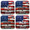 CornholeAce Cluster Flux | USA Flag Bricks (Set of 4 Bags) | ACE Pro Stamped | Cluster Pad Technology | Dual Sided Slick Stick All Weather | Professional Cornhole Bags view 2