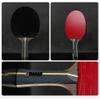 LINGOSHUN 4 Star Table Tennis Bats,Comfortable Handle,Carbon Ping Pong Paddle for High-Level Training, ITTF Approved Rubber / 1 Pack/Long Handle view 4