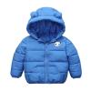 Ruyang Kids Hoodie Down jacket Toddler Baby Boy Girl Winter Cartoon Windproof Coat Hooded Warm Outerwear Jacket (Blue, 3-4 Years) view 1