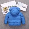 Ruyang Kids Hoodie Down jacket Toddler Baby Boy Girl Winter Cartoon Windproof Coat Hooded Warm Outerwear Jacket (Blue, 3-4 Years) view 3