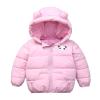 Ruyang Kids Hoodie Down jacket Toddler Baby Boy Girl Winter Cartoon Windproof Coat Hooded Warm Outerwear Jacket (Pink, 3-4 Years) view 1
