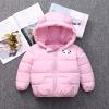 Ruyang Kids Hoodie Down jacket Toddler Baby Boy Girl Winter Cartoon Windproof Coat Hooded Warm Outerwear Jacket (Pink, 3-4 Years) view 2