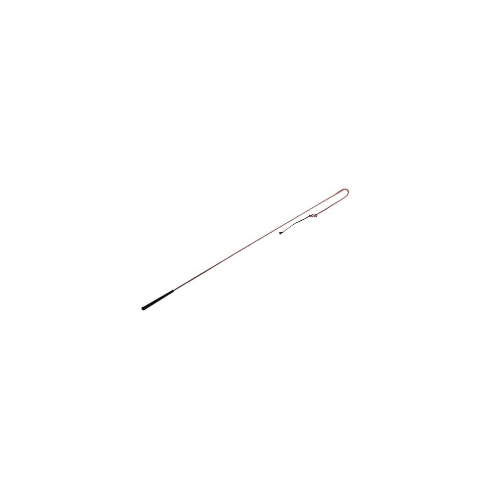 New Epic Animal Whip 60" Long Rod with 10" Lash & 10" Popper Red/White