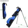 LAISUNTIM Golf Stand Bag Retractable, Portable Golf Bag with 2 Way Divider and Dual Straps, Waterproof Wear-Resistant Durable Fabric Golf Bag for Women and Men (Blue) view 2