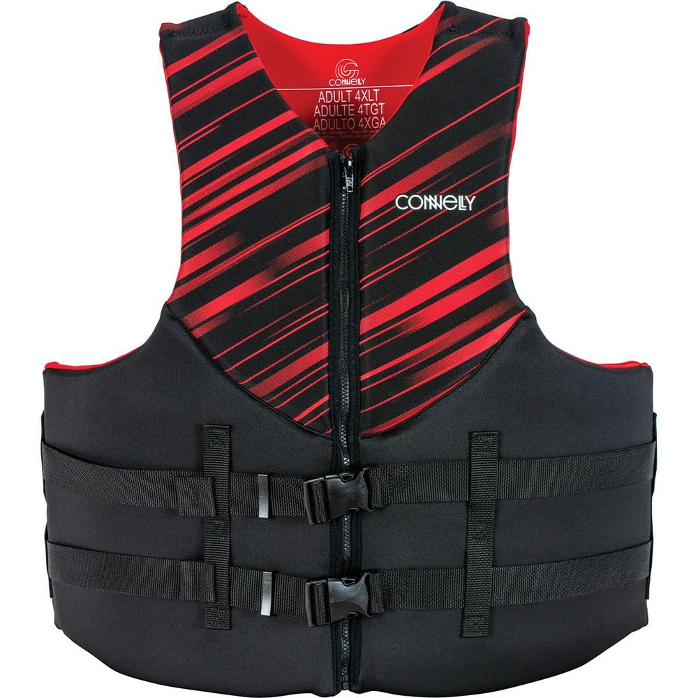Connelly Coast Guard Approved Vest, Promo Neoprene Red - 4XL-Big and Tall