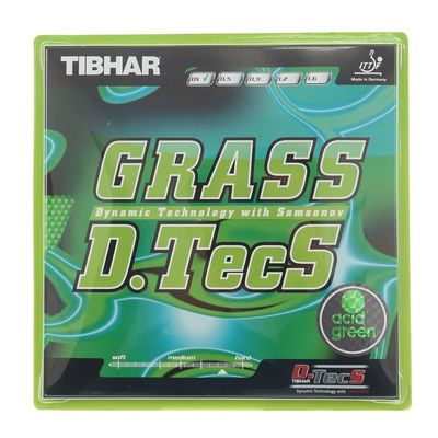 Tibhar Grass D.TecS Acid Green Table Tennis Rubber (1.6)