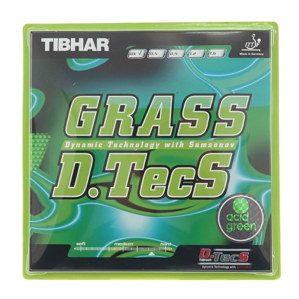 Tibhar Grass D.TecS Acid Green Table Tennis Rubber (1.6)