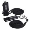 Whistle Emergency Noopel Three Tubes Survival Whistles 2 Pack with Lanyard for Hiking Camping Kayak Sports Outdoor Safety Kids Lifeguard Rescue Signaling (Black) view 1